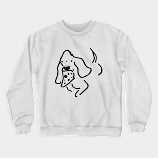 Pizza Thief Basset Hound Crewneck Sweatshirt